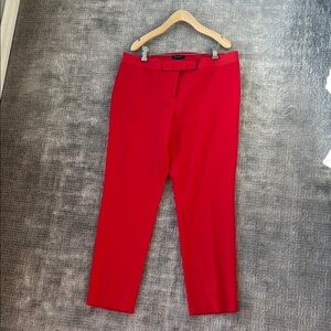 Ann Taylor Red Dress Pants Straight Leg